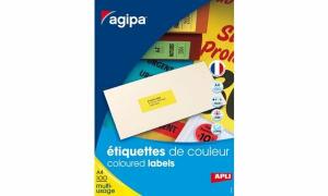 agipa Adress-Etiketten, 70 x 35 mm, neon orange (66000350)