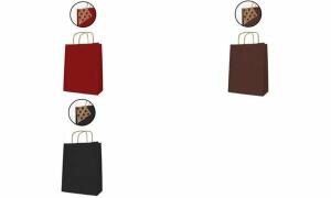 agipa Papiertragetasche - aus Kraft papier, mittel, schwarz (66000372)