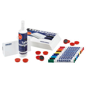 FRANKEN Starter-Set für Magnettafel, Schreib-, Plan- und Rastertafeln
