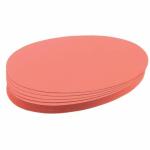 Franken Moderationskarte - Oval, 190 x 110 mm, rot, 500 Stück