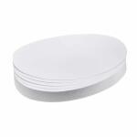Franken Moderationskarte - Oval, 190 x 110 mm, weiß, 500 Stück