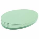 Franken Moderationskarte - Oval, 190 x 110 mm, hellgrün, 500 Stück