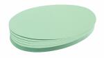 Franken Moderationskarte - Oval, 190 x 110 mm, hellgrün, 500 Stück