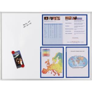 Schreibtafel 90x60cm weiß FRANKEN SC4202 ECO