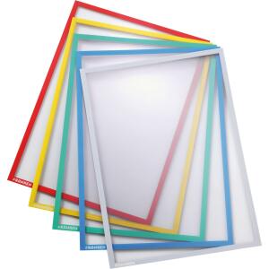 FRANKEN Magnet-Tasche / Dokumentenh alter, DIN A4, sortiert (70011233)