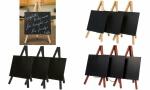 Securit Tisch-Kreidetafel MINI mit Staffelei, buche...