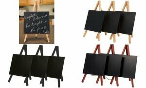 Securit Tisch-Kreidetafel MINI mit Staffelei, schwarz (70020041)