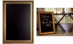 Securit Kreidetafel GOLD, mit eingr aviertem Gold-Rahmen...