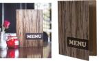 Securit Speisekarten-Mappe DESIGN W OOD, DIN A4, braun...