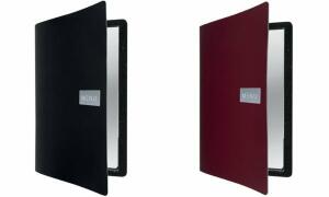 Securit Speisekarten-Mappe ROYAL, D IN A4, aus Leder, schwarz (70020310