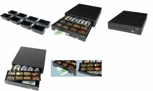 Kassenlade 4 Fächer schwarz SAFESCAN 132-0423 LD4141