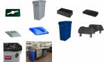 Rubbermaid Deckel Slim Jim mit Grif f, grau (71240010)