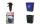 Rubbermaid Papierkorb, 26,6 Liter, rechteckig, PE, schwarz (71240016)