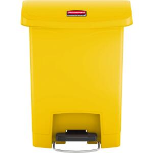 Rubbermaid Tret-Abfalleimer Slim Ji m, 30 Liter, gelb (71240027)