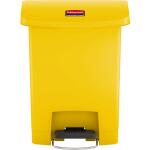 Rubbermaid Tret-Abfalleimer Slim Ji m, 30 Liter, gelb...