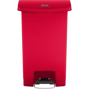 Rubbermaid Tret-Abfalleimer Slim Ji m, 50 Liter, rot (71240029)