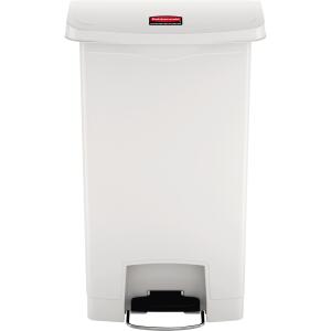 Rubbermaid Tret-Abfalleimer Slim Ji m, 50 Liter, weiß (71240030)
