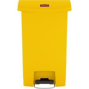 Rubbermaid Tret-Abfalleimer Slim Ji m, 50 Liter, gelb (71240031)