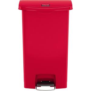 Rubbermaid Tret-Abfalleimer Slim Ji m, 68 Liter, rot (71240035)