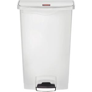 Rubbermaid Tret-Abfalleimer Slim Ji m, 68 Liter, weiß (71240036)