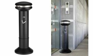 Rubbermaid Standascher Infinity Hoh e Kapazität, rund,schwarz (71240088