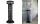Rubbermaid Standascher Infinity Hoh e Kapazität, rund,schwarz (71240088