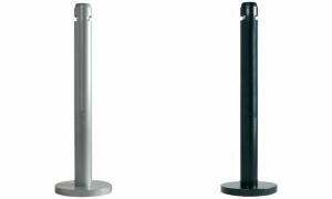 Rubbermaid Standascher Smokers Pol e, rund, schwarz (71240092)