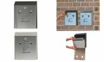 Rubbermaid Wandascher Smokers Stat ion, schwarz / silber...