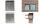 Rubbermaid Wandascher Smokers Stat ion, schwarz / silber (71240094)