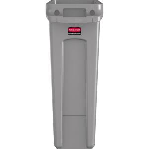 Rubbermaid Abfallbehälter Slim Jim mit Lüftungskanälen, grau (71240198