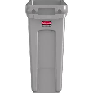 Rubbermaid Abfallbehälter Slim Jim mit Lüftungskanälen,grau (71240213)