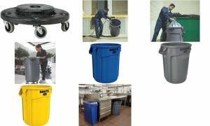 Rubbermaid Container BRUTE 75,7 Lit er, aus PP, blau (71240218)
