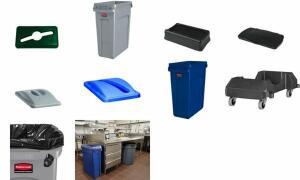Rubbermaid Abfallbehälter Slim Jim mit Lüftungskanälen,blau (71240222)