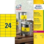 Zweckform wetterfeste Etikett en, 70 x 37 mm, gelb (72013120)