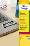 Zweckform Typenschild-Etikett en, 70 x 37 mm, silber (72013320)