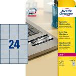 Zweckform Typenschild-Etikett en, 70 x 37 mm, silber (72013320)