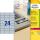 Zweckform Typenschild-Etikett en, 70 x 37 mm, silber (72013320)
