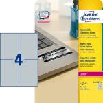 Zweckform Typenschild-Etikett en, 105 x 148 mm, silber (72013420)