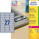 Zweckform Typenschild-Etikett en, 63,5x29,6 mm, silber (72060111)
