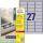 Zweckform Typenschild-Etikett en, 63,5x29,6 mm, silber (72060111)