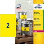 Zweckform Wetterfeste Etikett en, 210 x 148 mm, gelb (7206130)