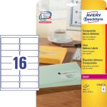 Zweckform Transparente Adress -Etiketten, 99,1 x 33,9mm (7207562)