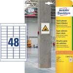 Zweckform L7873-20 Papier-Etiketten - A4, 960 Stück, 45,7 x 21,2 mm, stark haftend, weiß