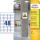 Zweckform L7873-20 Papier-Etiketten - A4, 960 Stück, 45,7 x 21,2 mm, stark haftend, weiß