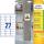 Zweckform Stark haftende Papi er-Etiketten, 63,5x29,6mm (7207874)