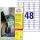 Zweckform Ultra-Resist. Folie n-Etiketten, 45,7x21,2 mm (72091140