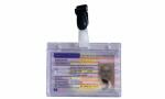pavo Namensschild, mit Clip, 60 x 9 0 mm, transparent...