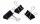 pavo Foldback-Klammer, (B)19 mm, Kl emmweite 7 mm, schwarz (7300113)