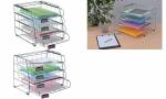 ALBA Briefablage COR4F, aus Draht metall, DIN A4, 4...