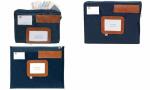 ALBA Banktasche POCSOU B mit Dehn falte, aus Nylon, blau...